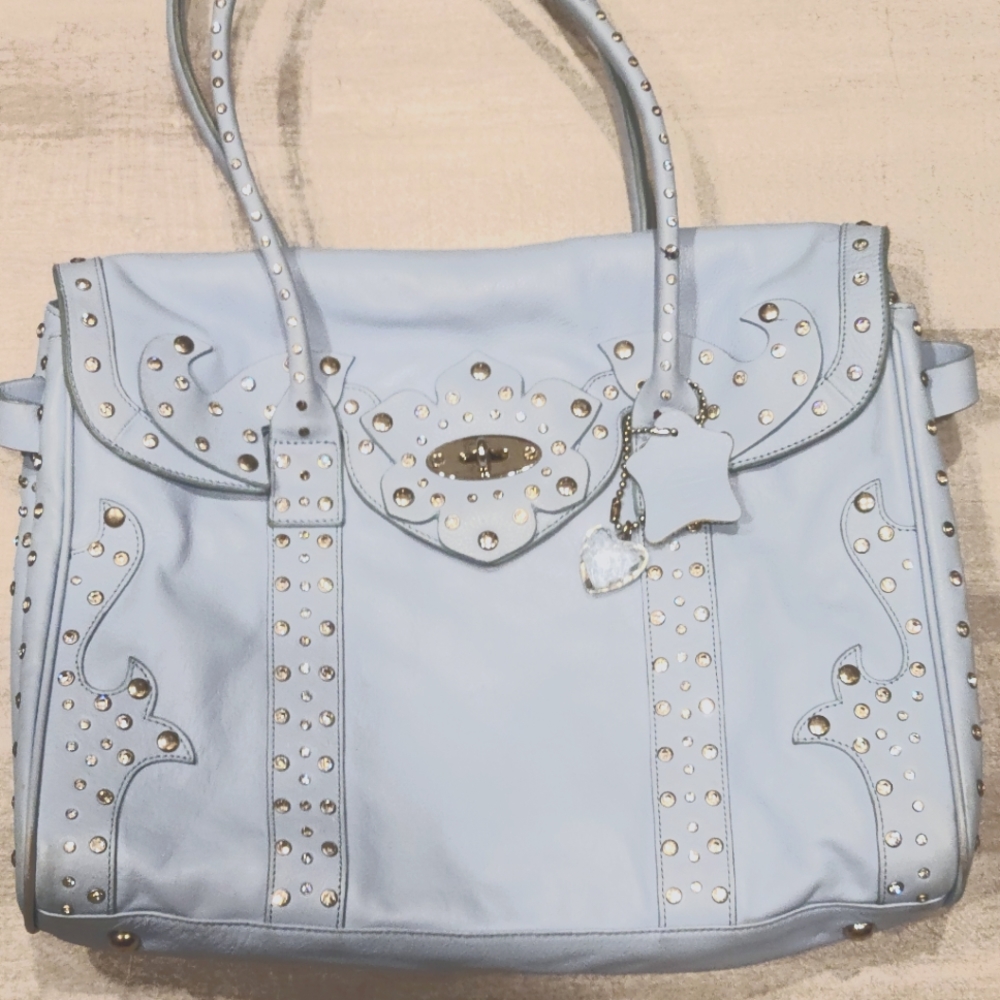 Sparkling crystal powder blue purse LIMITED EDITION